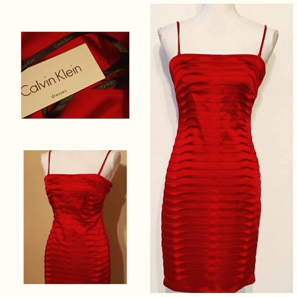 Red Hot Calvin Klein dress